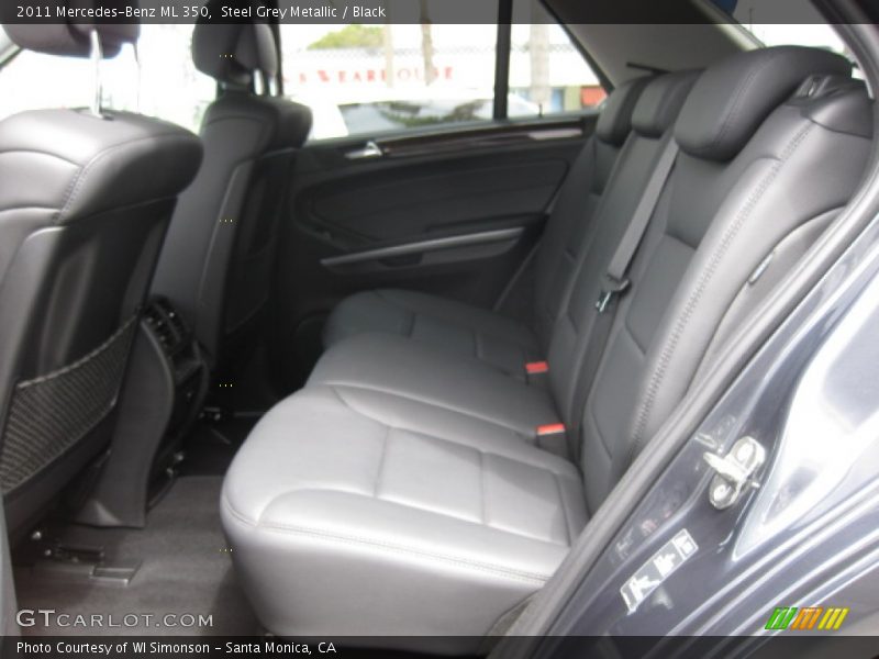 Steel Grey Metallic / Black 2011 Mercedes-Benz ML 350