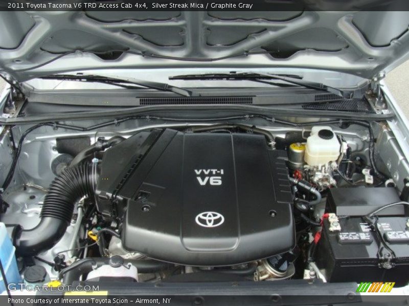 Silver Streak Mica / Graphite Gray 2011 Toyota Tacoma V6 TRD Access Cab 4x4