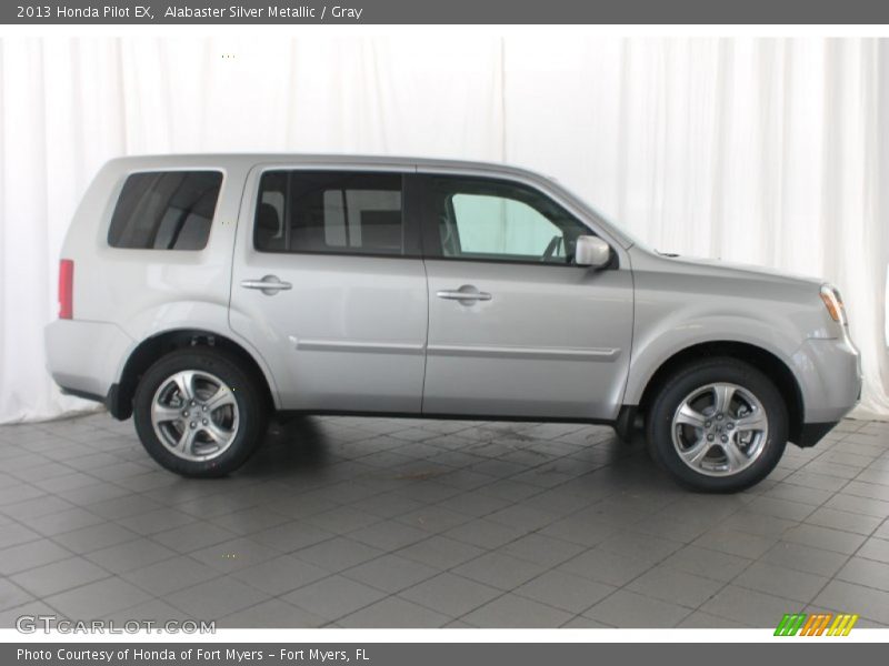 Alabaster Silver Metallic / Gray 2013 Honda Pilot EX