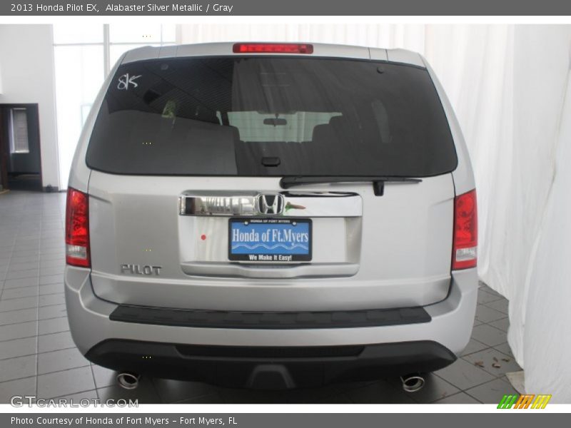 Alabaster Silver Metallic / Gray 2013 Honda Pilot EX