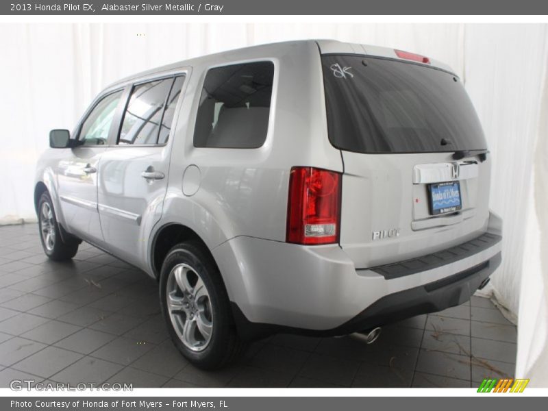 Alabaster Silver Metallic / Gray 2013 Honda Pilot EX