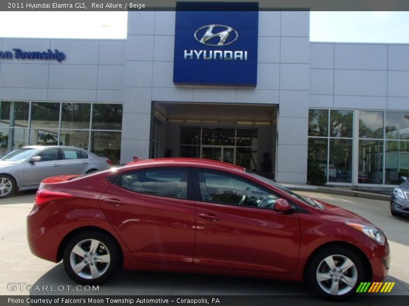 Red Allure / Beige 2011 Hyundai Elantra GLS