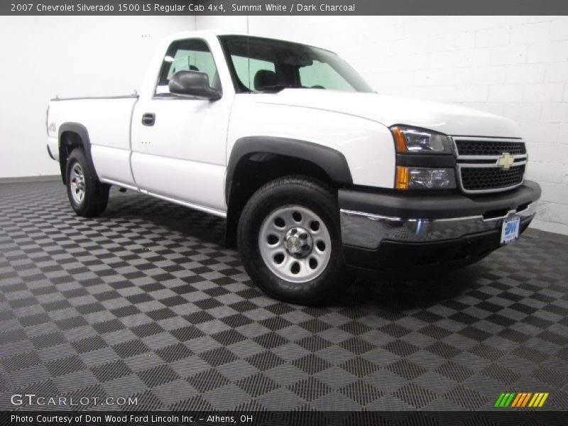 Summit White / Dark Charcoal 2007 Chevrolet Silverado 1500 LS Regular Cab 4x4