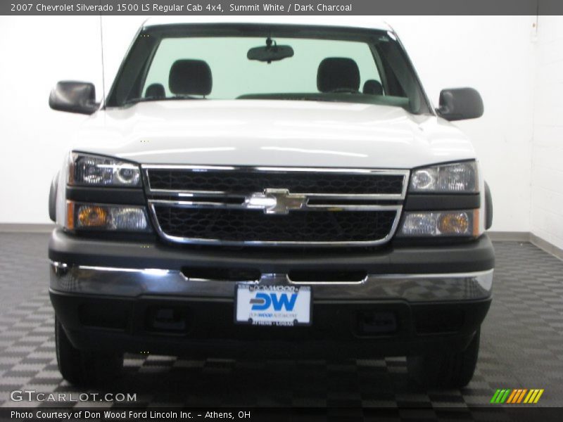 Summit White / Dark Charcoal 2007 Chevrolet Silverado 1500 LS Regular Cab 4x4