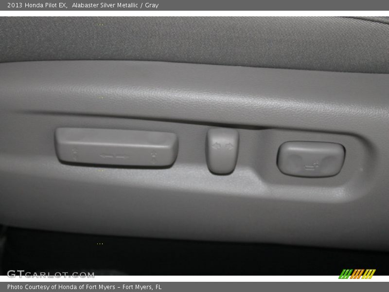 Alabaster Silver Metallic / Gray 2013 Honda Pilot EX