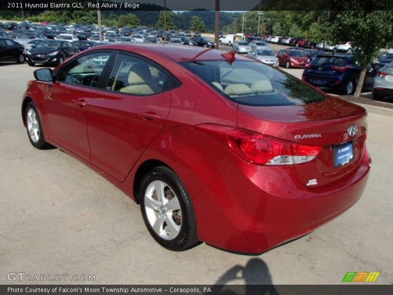 Red Allure / Beige 2011 Hyundai Elantra GLS