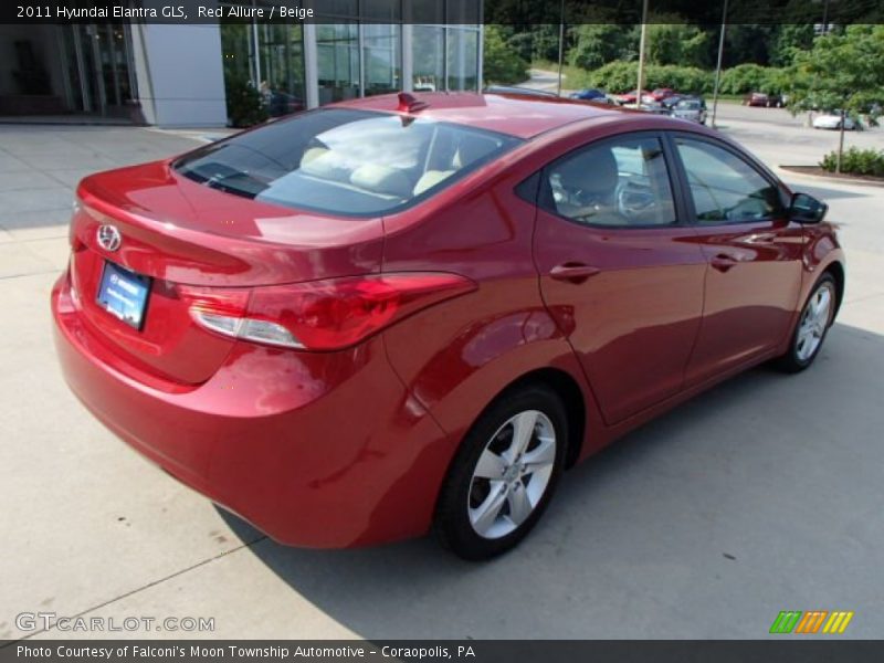 Red Allure / Beige 2011 Hyundai Elantra GLS