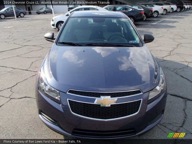 Atlantis Blue Metallic / Jet Black/Medium Titanium 2014 Chevrolet Cruze LS