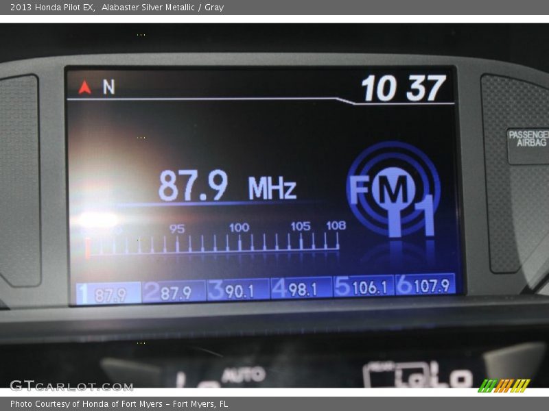 Alabaster Silver Metallic / Gray 2013 Honda Pilot EX