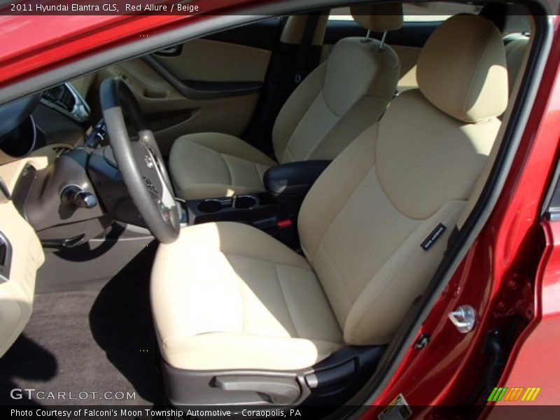 Red Allure / Beige 2011 Hyundai Elantra GLS