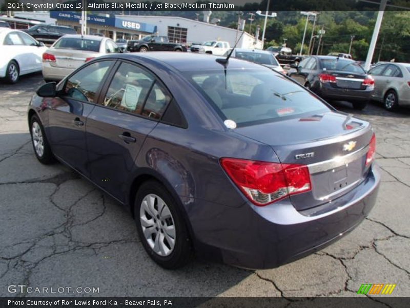 Atlantis Blue Metallic / Jet Black/Medium Titanium 2014 Chevrolet Cruze LS