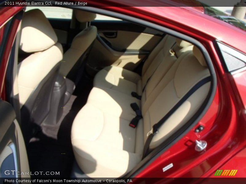 Red Allure / Beige 2011 Hyundai Elantra GLS