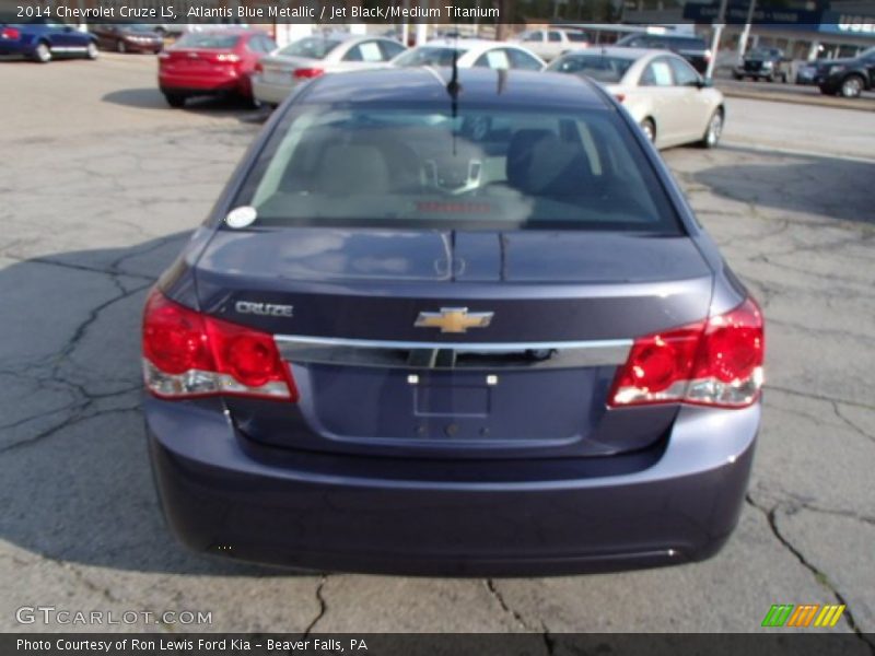 Atlantis Blue Metallic / Jet Black/Medium Titanium 2014 Chevrolet Cruze LS