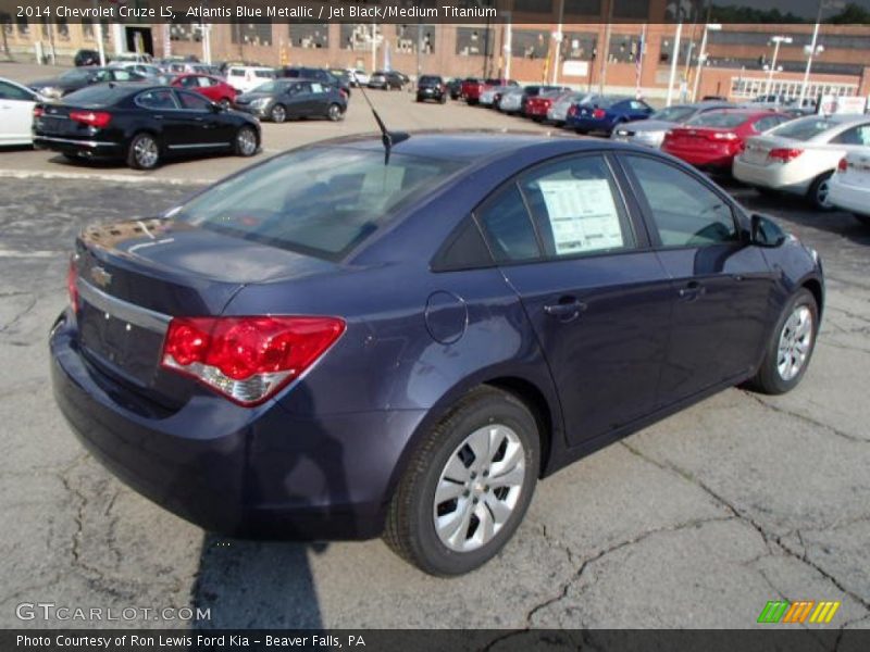 Atlantis Blue Metallic / Jet Black/Medium Titanium 2014 Chevrolet Cruze LS