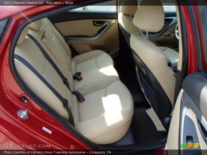 Red Allure / Beige 2011 Hyundai Elantra GLS