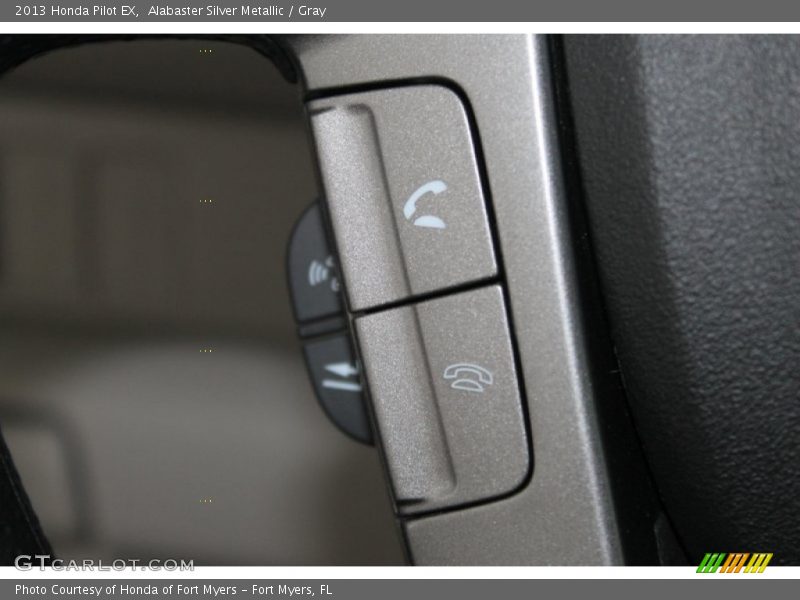 Alabaster Silver Metallic / Gray 2013 Honda Pilot EX