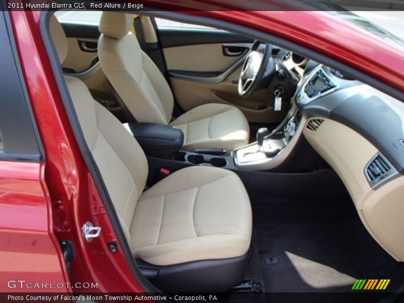 Red Allure / Beige 2011 Hyundai Elantra GLS