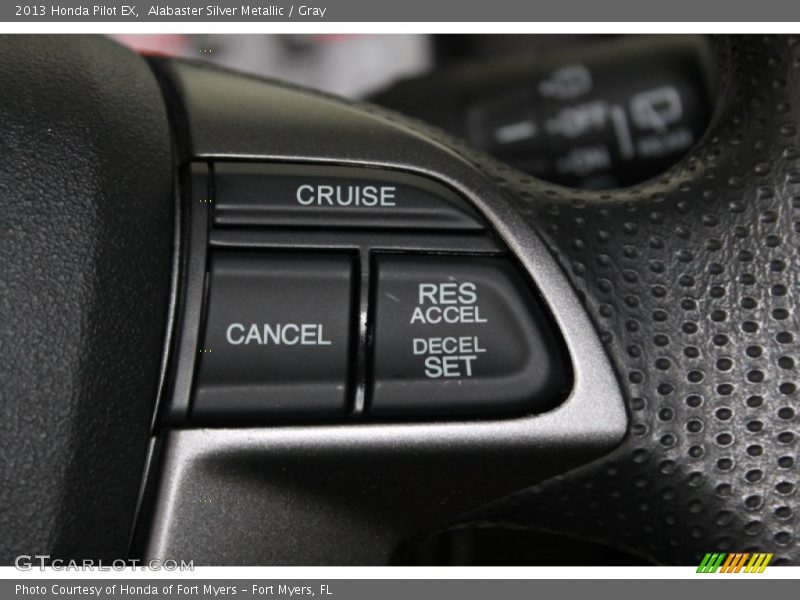 Alabaster Silver Metallic / Gray 2013 Honda Pilot EX