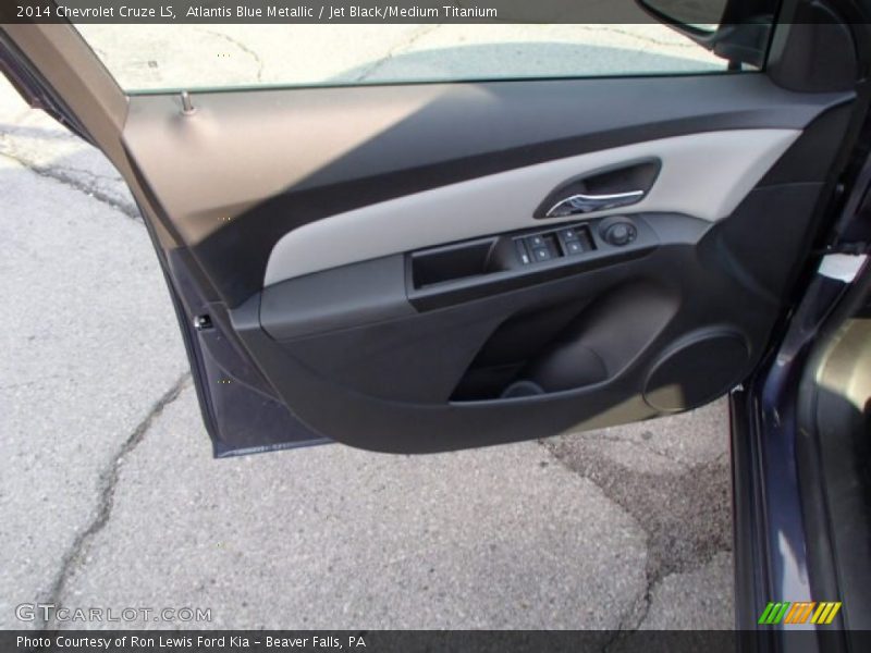 Atlantis Blue Metallic / Jet Black/Medium Titanium 2014 Chevrolet Cruze LS