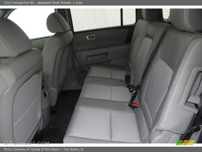 Alabaster Silver Metallic / Gray 2013 Honda Pilot EX