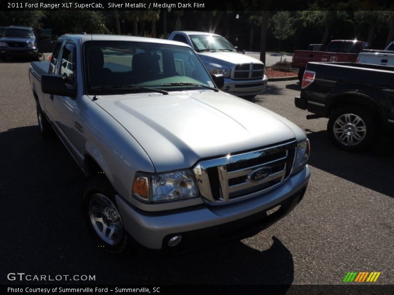 Silver Metallic / Medium Dark Flint 2011 Ford Ranger XLT SuperCab