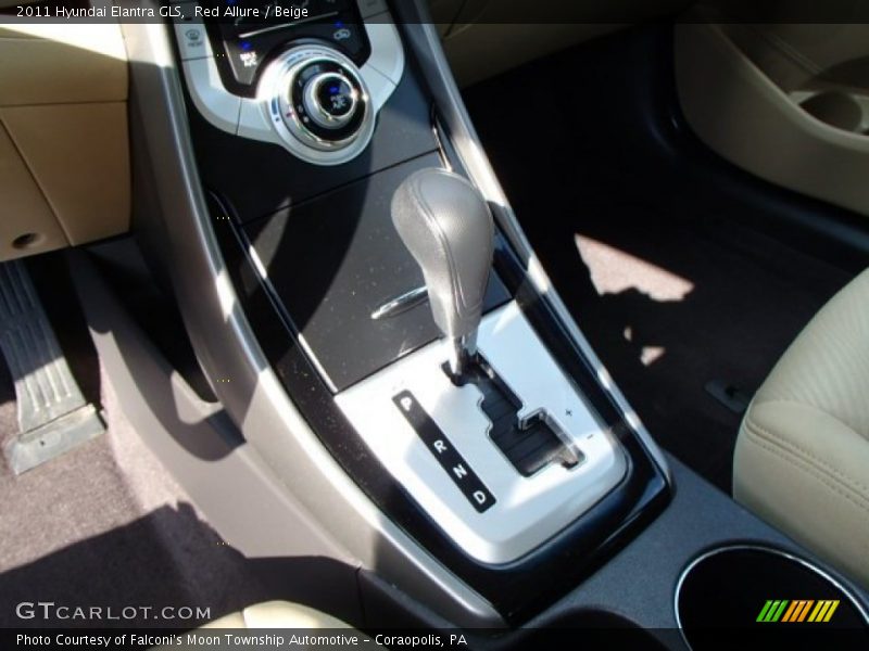Red Allure / Beige 2011 Hyundai Elantra GLS