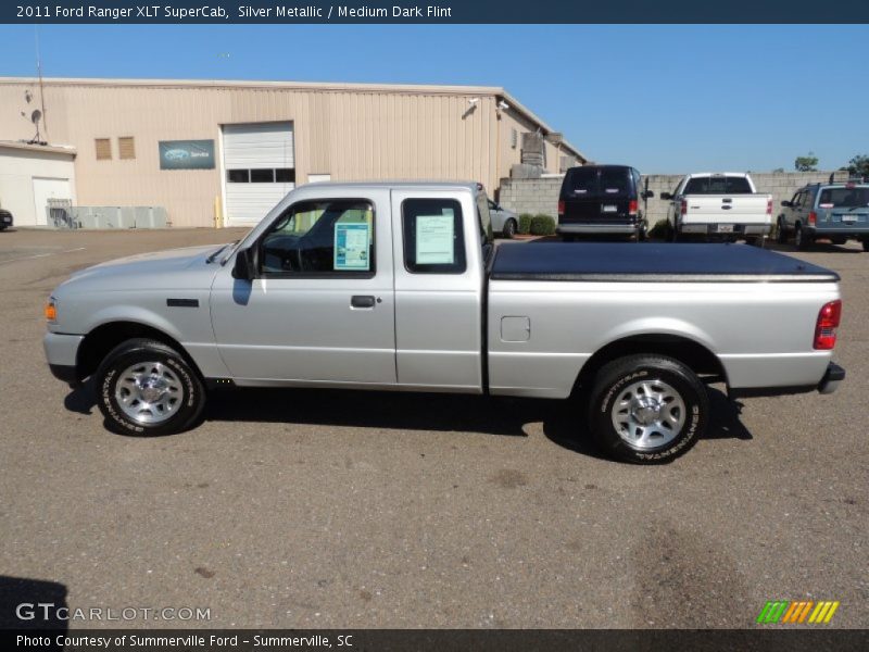 Silver Metallic / Medium Dark Flint 2011 Ford Ranger XLT SuperCab