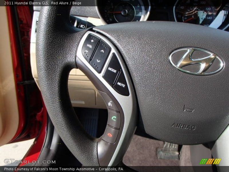 Red Allure / Beige 2011 Hyundai Elantra GLS