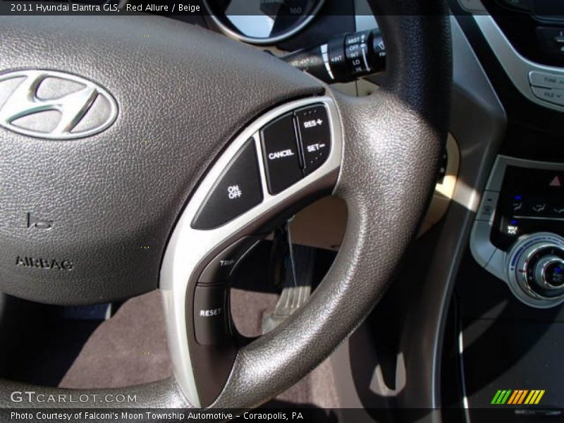 Red Allure / Beige 2011 Hyundai Elantra GLS