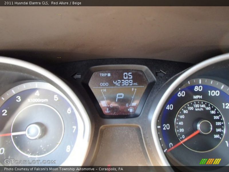 Red Allure / Beige 2011 Hyundai Elantra GLS