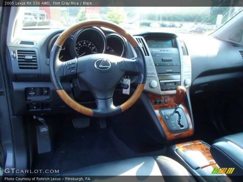 Flint Gray Mica / Black 2005 Lexus RX 330 AWD