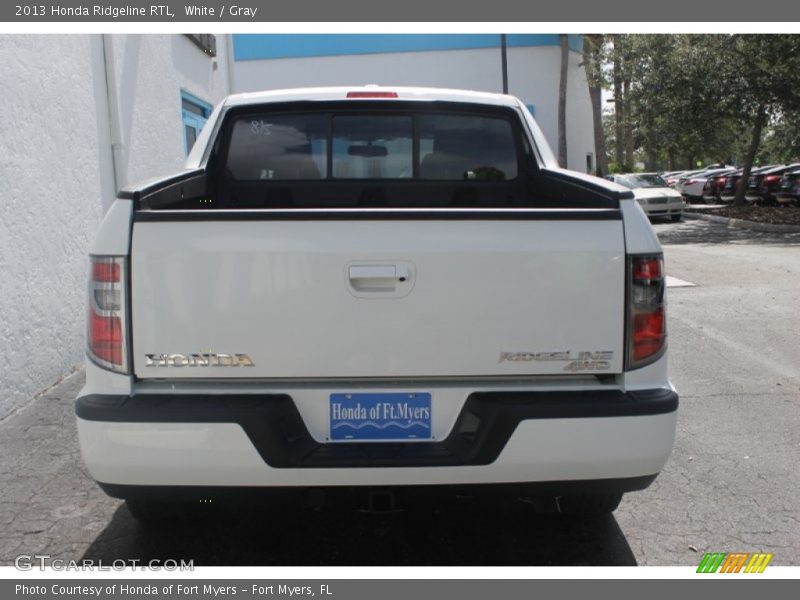 White / Gray 2013 Honda Ridgeline RTL