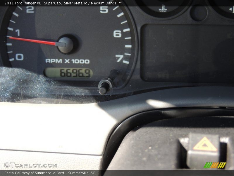 Silver Metallic / Medium Dark Flint 2011 Ford Ranger XLT SuperCab