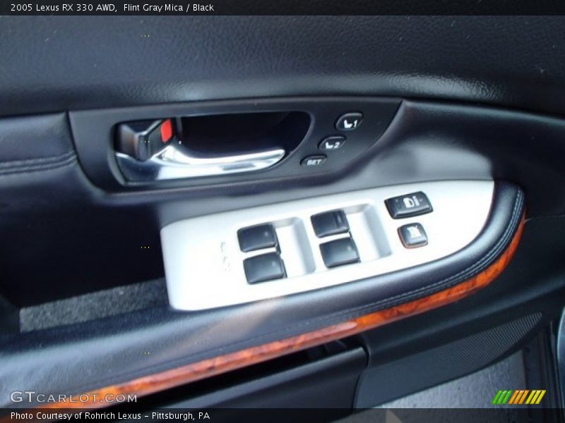 Flint Gray Mica / Black 2005 Lexus RX 330 AWD