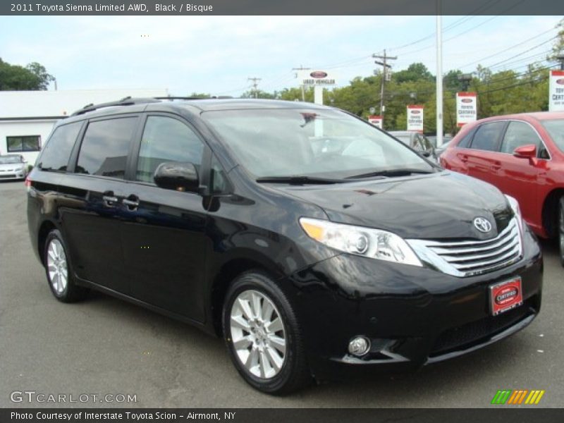 Black / Bisque 2011 Toyota Sienna Limited AWD