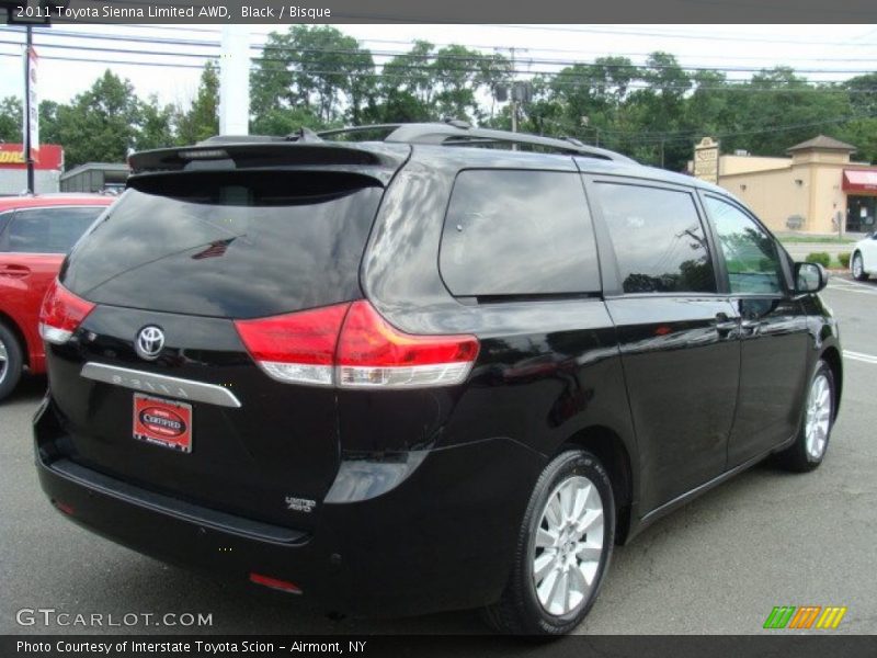 Black / Bisque 2011 Toyota Sienna Limited AWD