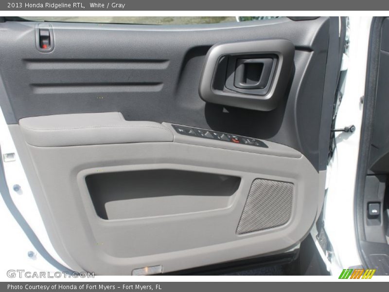 White / Gray 2013 Honda Ridgeline RTL