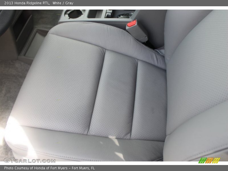 White / Gray 2013 Honda Ridgeline RTL