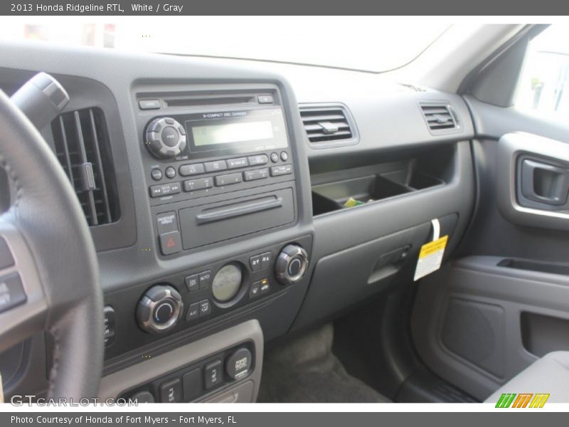 White / Gray 2013 Honda Ridgeline RTL