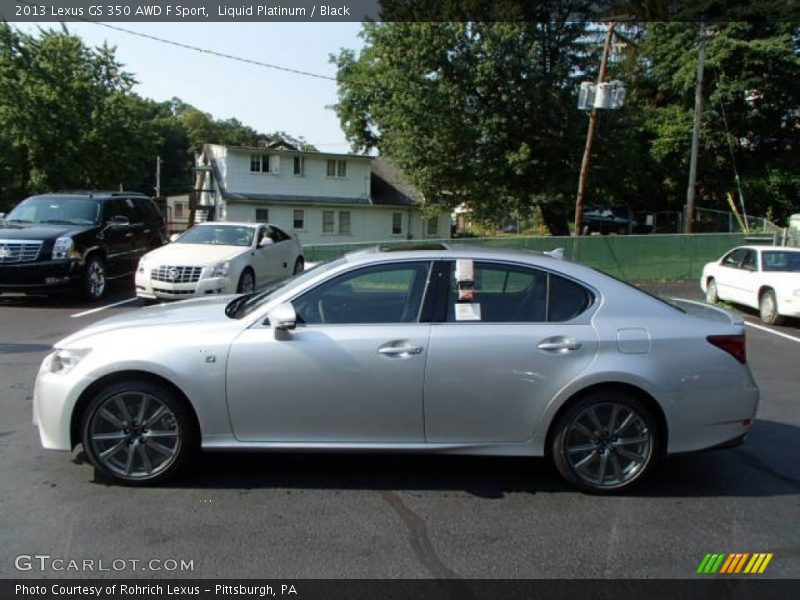 Liquid Platinum / Black 2013 Lexus GS 350 AWD F Sport