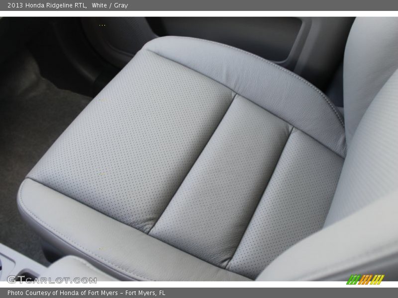 White / Gray 2013 Honda Ridgeline RTL