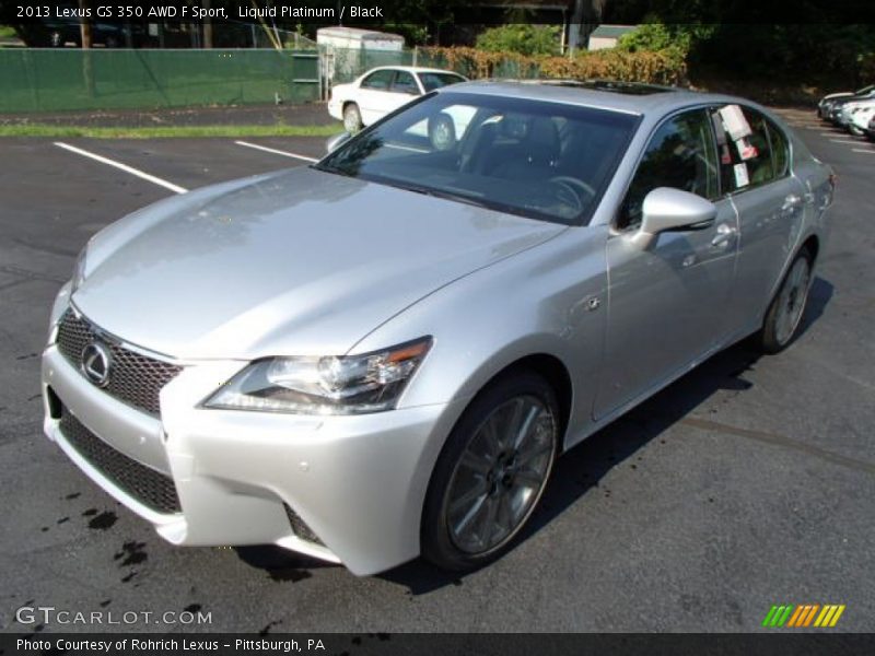 Liquid Platinum / Black 2013 Lexus GS 350 AWD F Sport