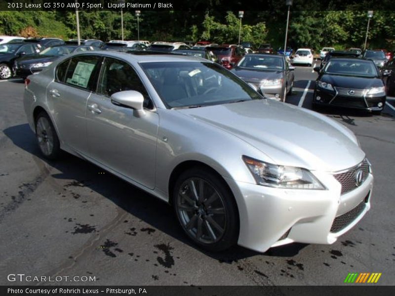 Liquid Platinum / Black 2013 Lexus GS 350 AWD F Sport