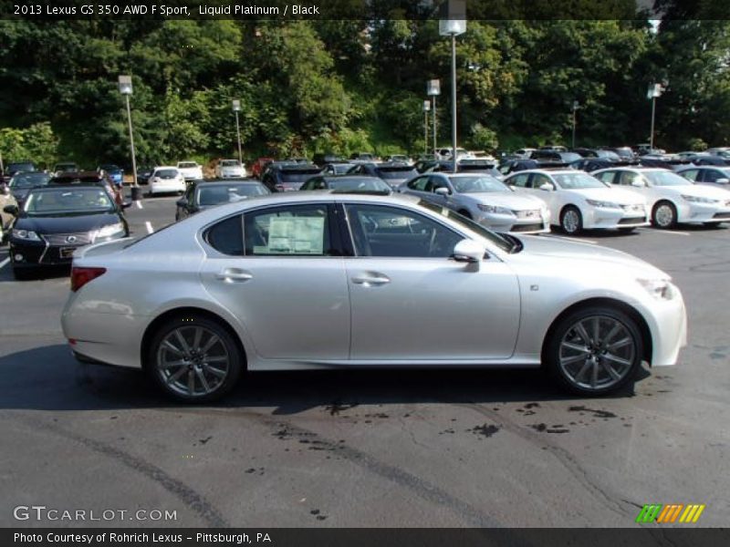 Liquid Platinum / Black 2013 Lexus GS 350 AWD F Sport