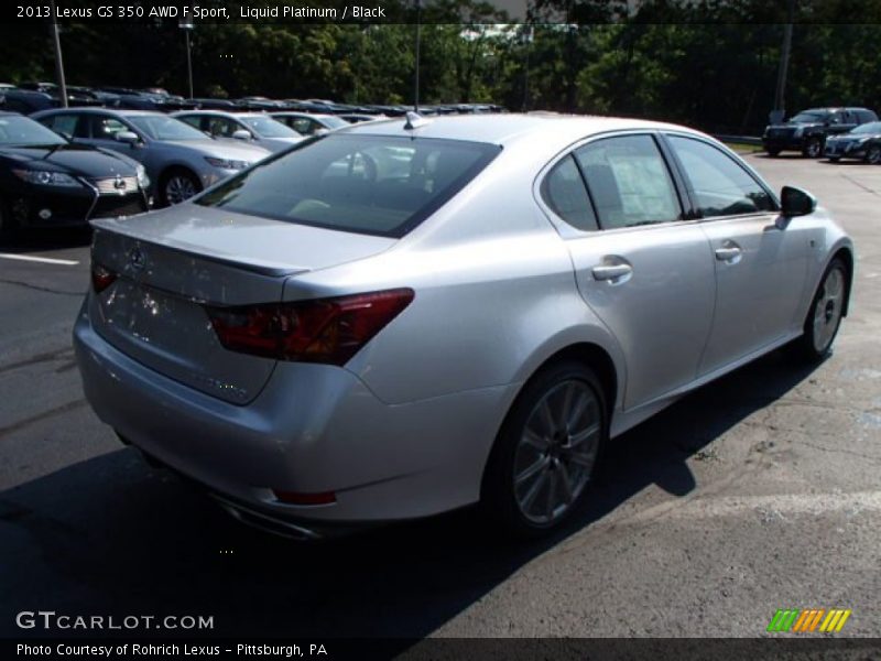 Liquid Platinum / Black 2013 Lexus GS 350 AWD F Sport