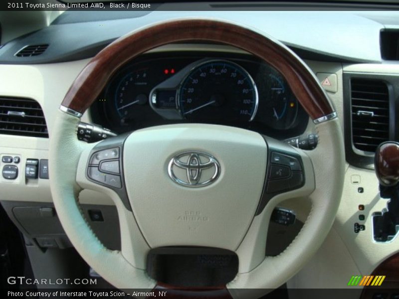Black / Bisque 2011 Toyota Sienna Limited AWD