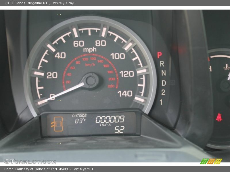 White / Gray 2013 Honda Ridgeline RTL