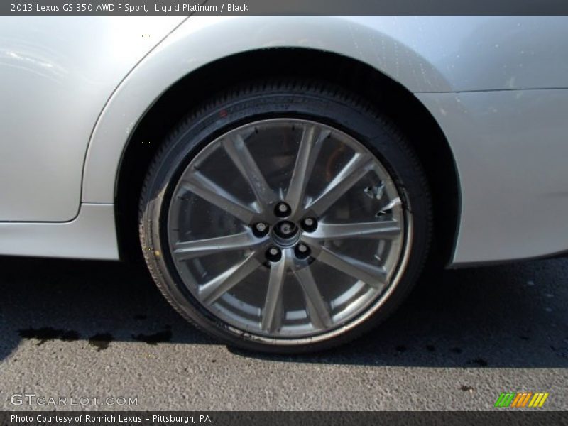 Liquid Platinum / Black 2013 Lexus GS 350 AWD F Sport