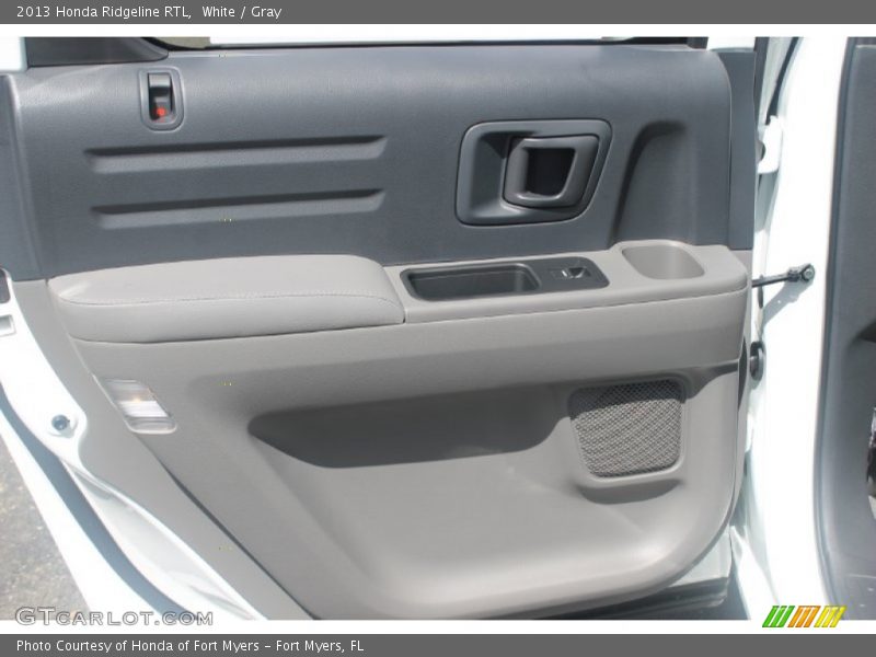 White / Gray 2013 Honda Ridgeline RTL