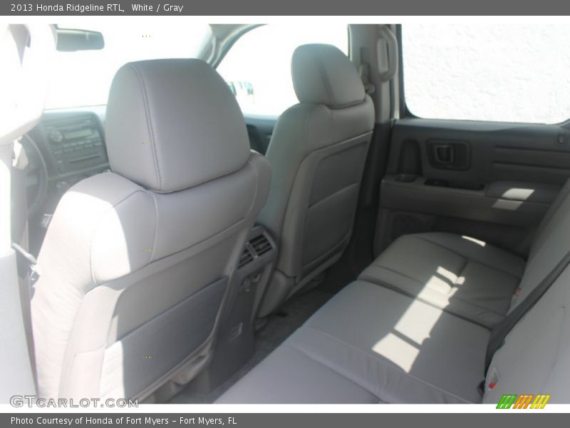 White / Gray 2013 Honda Ridgeline RTL